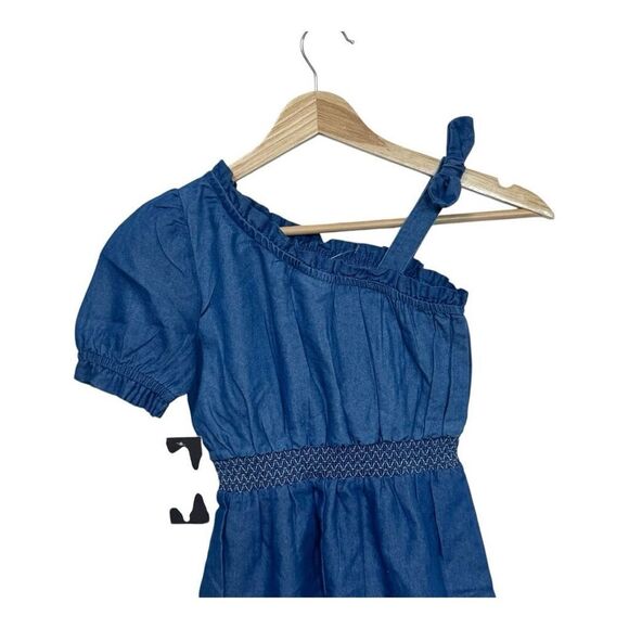 Toddler Vince Camuto One Piece Denim‎ Romper.  6x - Picture 4 of 5